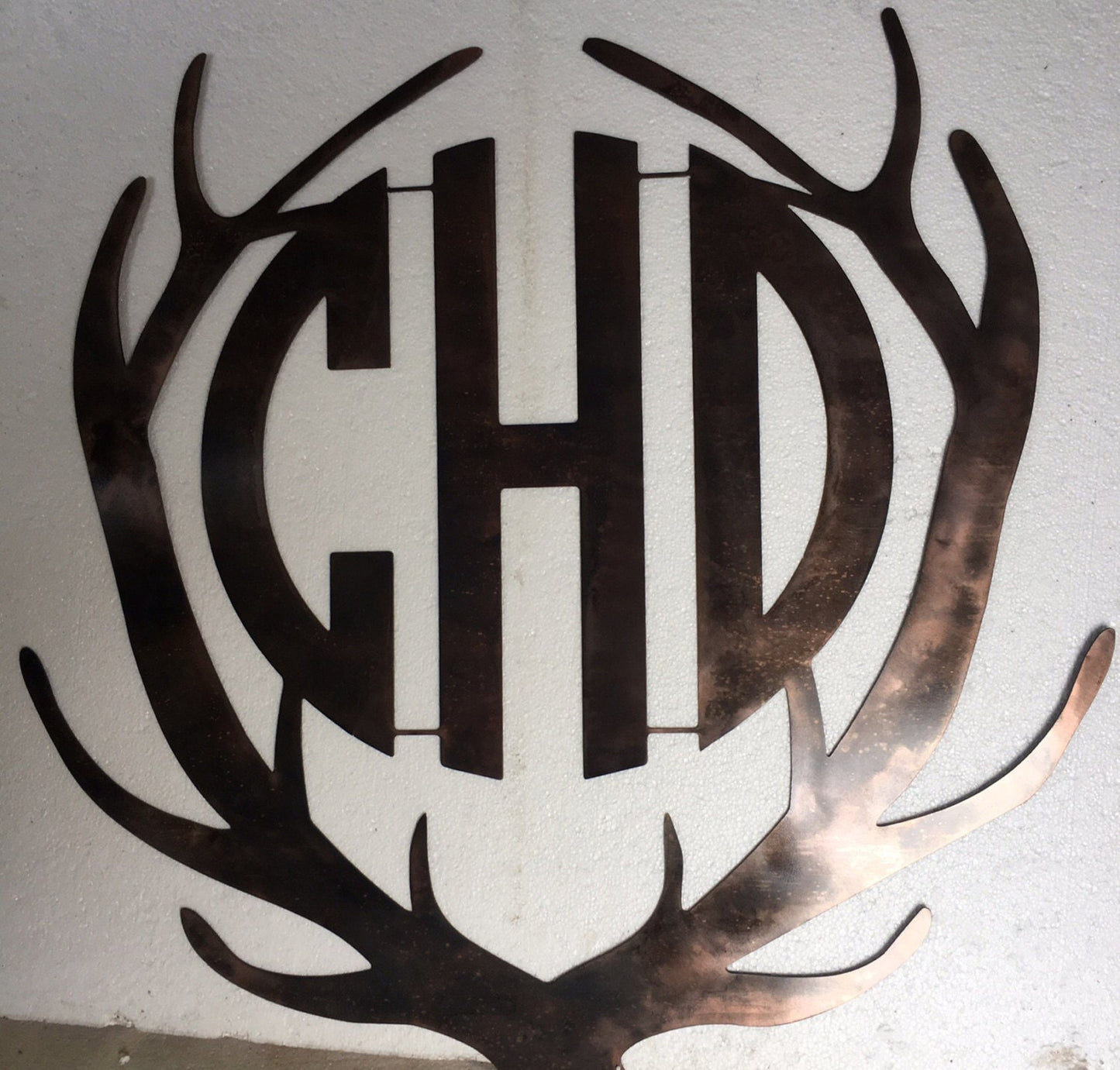 Personalized Metal Antler Monogram, Baby Nurseries, Cabins, Lodges, Housewarming, Anniversary, Birthday, Wedding