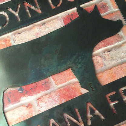 Personalized Pig, Hog Sign. Livestock Show Stalls, Fair Pens, Stock Trailers, Awards for Shows, Fairs