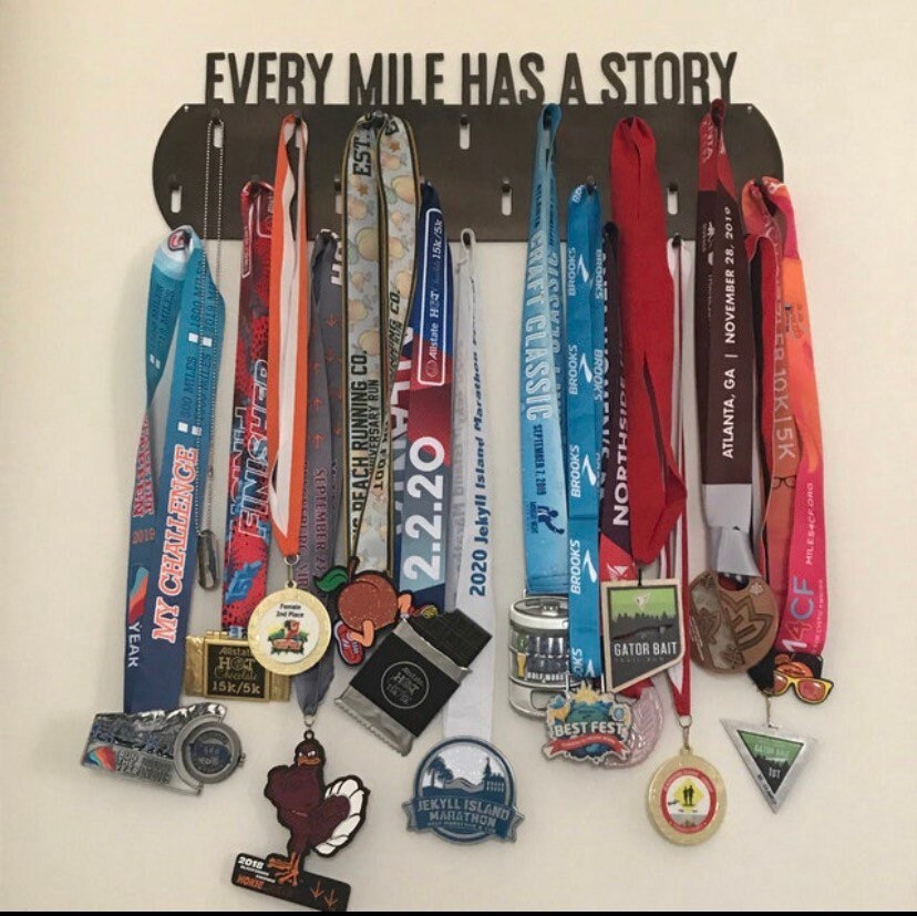 Ribbon and Medal Holder for Marathon, Half-Marathon, 5K, 10K Ribbons and Medals: Awards, Gifts, Relay Prizes