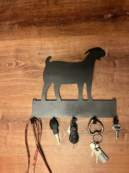 Boer Doe key rack, lead rack, leash rack