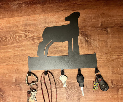 Show lamb key rack, show halter or leash rack