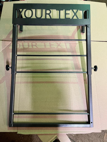 Show Pig, hog, goat, lamb adjustable feeder rack for shows, stalls, and barns.