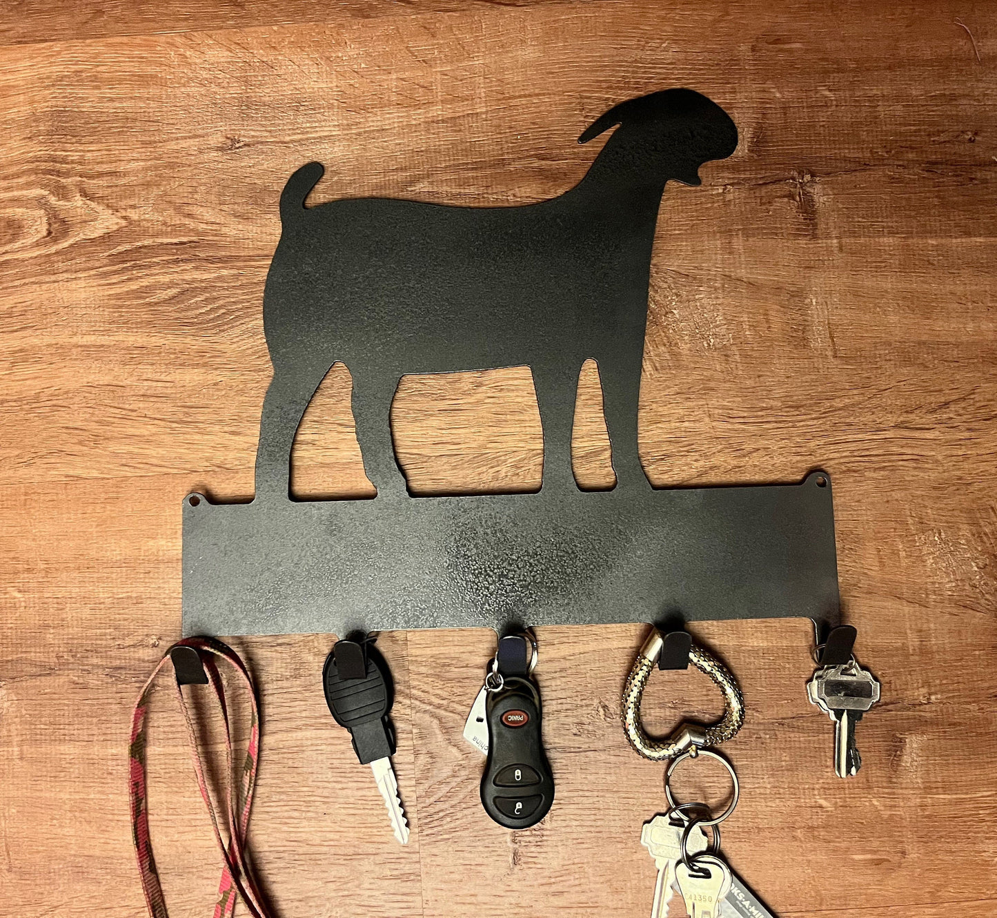 Boer Doe key rack, lead rack, leash rack