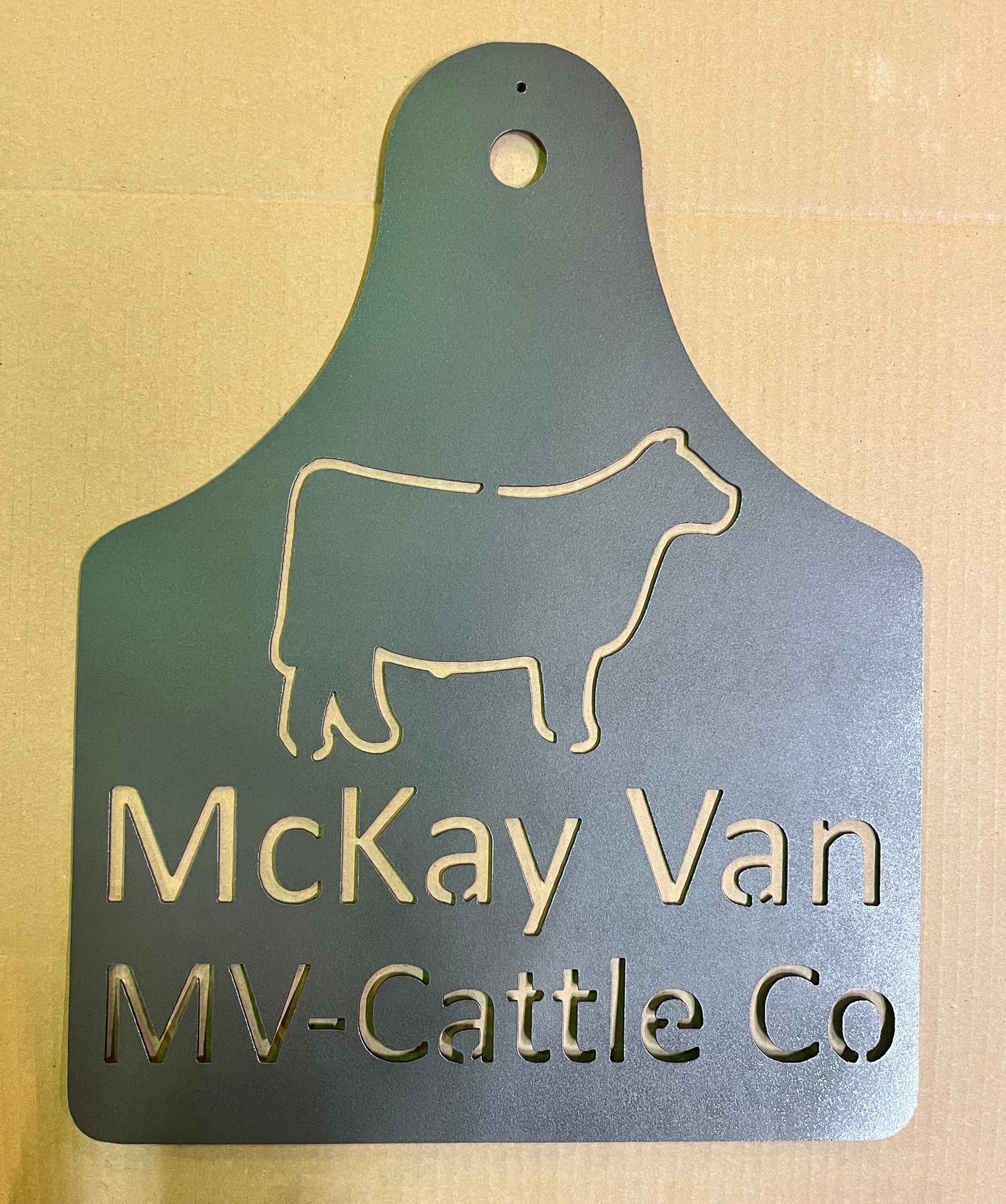 Personalized Eartag  Show Calf Sign for Stalls, Barns; Stock Show Kids, Awards for Jackpots, County/State Fair. Cow, Heifer, Bull